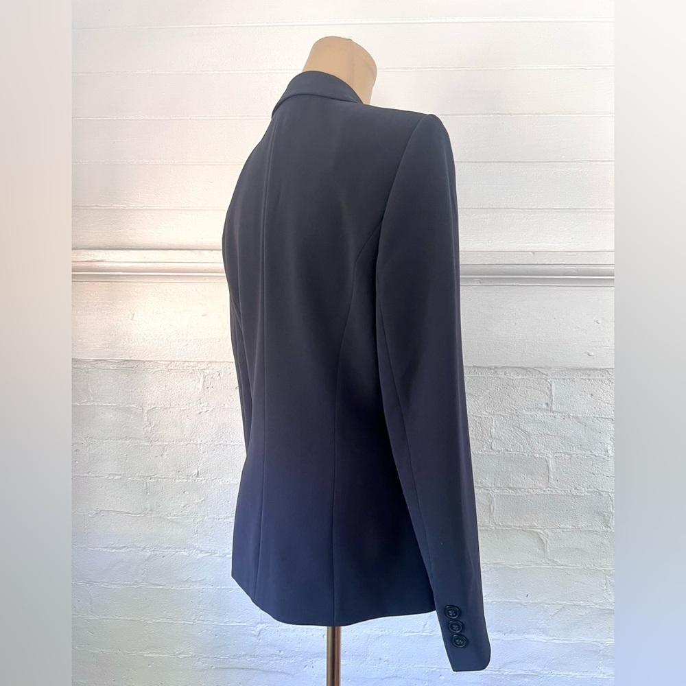 Basler Navy Blue Classic Blazer Single Breasted Two Button Jacket Office - Picture 6 of 12